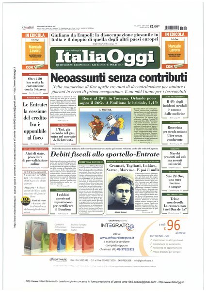 Italia oggi : quotidiano di economia finanza e politica